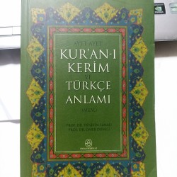 Ayet Ayet Kur'an-ı Kerim Ve Türkçe Anlamı (Meal)