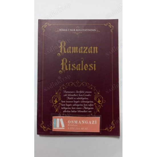 RİSALE-İ NUR KÜLLİYATINDAN Ramazan Risalesi